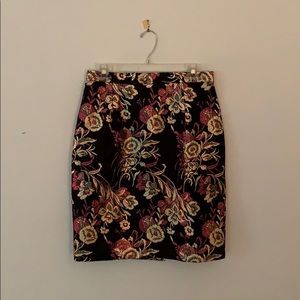 Vintage Metallic Brocade Skirt